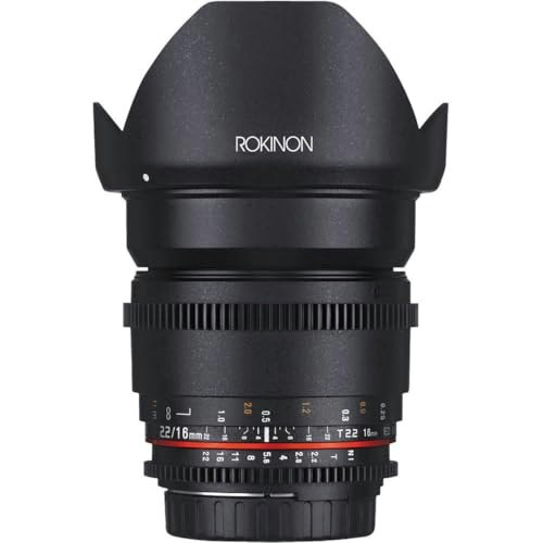 Rokinon 16mm T2.2 Cine Wide Angle Lens for Canon EF-S: $0