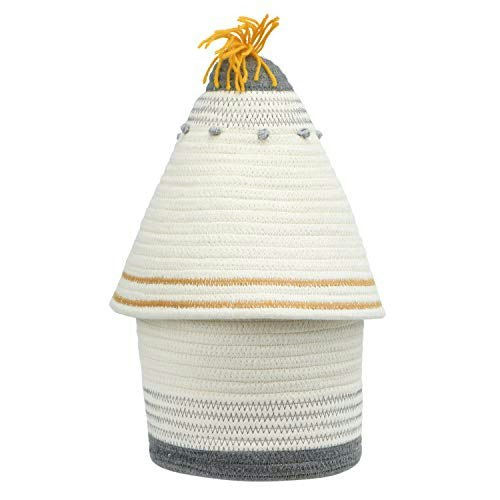 Creative Co-Op Cotton Rope Embroidery Basket: $14.39