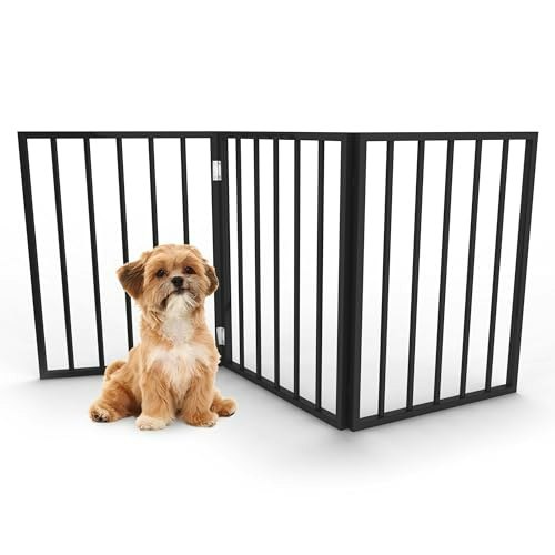Petmaker 54x24-Inch 3-Panel Freestanding Wood Pet Gate: $20.59