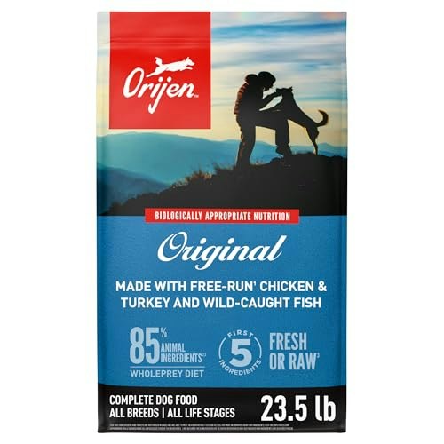 Orijen Original WholePrey Grain-Free Dry Dog Food 23.5-lb. Bag: $85.59 Orijen Original WholePrey Grain-Free Dry Dog Food 23.5-lb. Bag: $85.59