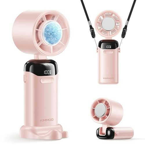 Kimmoo Handheld Turbo Fan with Ice Cooler: $14.39 Kimmoo Handheld Turbo Fan with Ice Cooler: $14.39