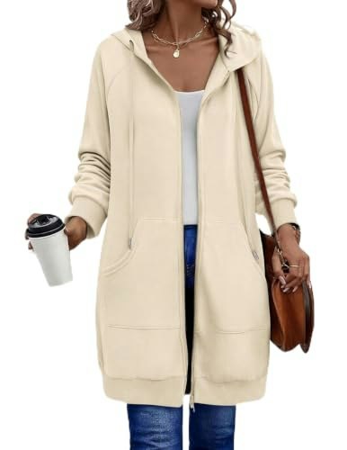 Zeagoo Women's Zip-Up Plaid Tunic Hoodie: $31.14 Zeagoo Women's Zip-Up Plaid Tunic Hoodie: $31.14