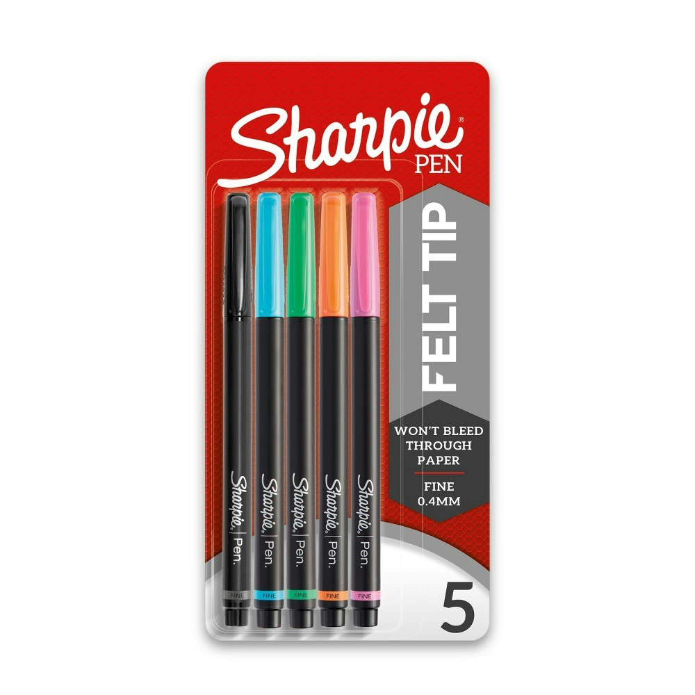Sharpie Fine Tip Felt Marker Pens 5-Pack: $8.29 Sharpie Fine Tip Felt Marker Pens 5-Pack: $8.29