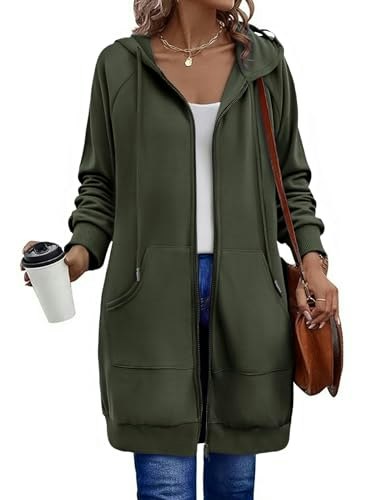 Zeagoo Women's Zip-Up Tunic Hoodie: $30.39 Zeagoo Women's Zip-Up Tunic Hoodie: $30.39