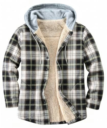 Derbars Fleece Lined Plaid Flannel Shirt Jacket: $29.59 Derbars Fleece Lined Plaid Flannel Shirt Jacket: $29.59