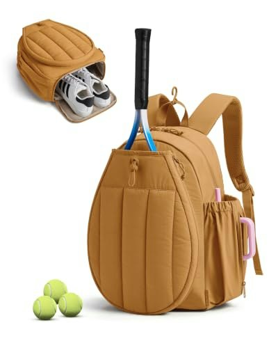 Bagsmart Quilted Tennis and Pickleball Laptop Backpack: $23.74