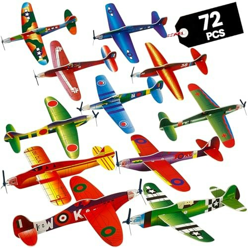 8-Inch Foam Glider Planes 72-Pack: $20.79