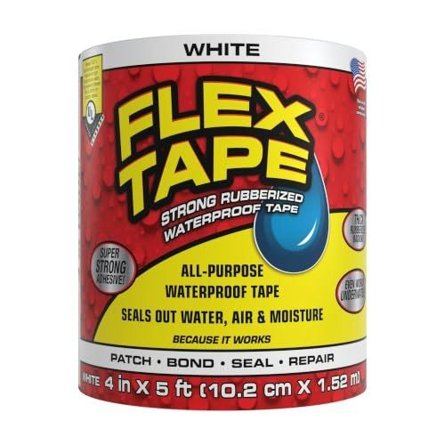 Flex Tape Rubberized Waterproof Tape 4-in x 5-ft: $11.99 Flex Tape Rubberized Waterproof Tape 4-in x 5-ft: $11.99