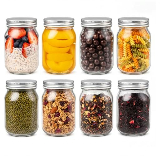 Yingerhuan 16-oz. Glass Regular Mouth Mason Jars 8-Pack: $16.79 Yingerhuan 16-oz. Glass Regular Mouth Mason Jars 8-Pack: $16.79