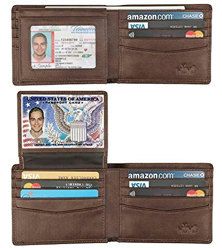 HIMI Men's RFID Blocking Bifold Leather Wallet: $12.79 HIMI Men's RFID Blocking Bifold Leather Wallet: $12.79