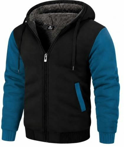 Zity Men's Sherpa-Lined Heavyweight Zip-Up Hoodie: $36.79 Zity Men's Sherpa-Lined Heavyweight Zip-Up Hoodie: $36.79