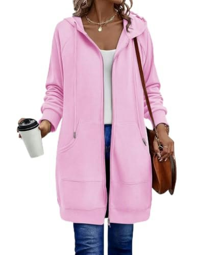Zeagoo Women's Zip-Up Plaid Tunic Hoodie: $31.99 Zeagoo Women's Zip-Up Plaid Tunic Hoodie: $31.99