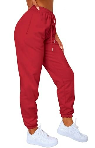 Waitfairy Women's High-Waist Baggy Jogger Sweatpants: $18.99 Waitfairy Women's High-Waist Baggy Jogger Sweatpants: $18.99