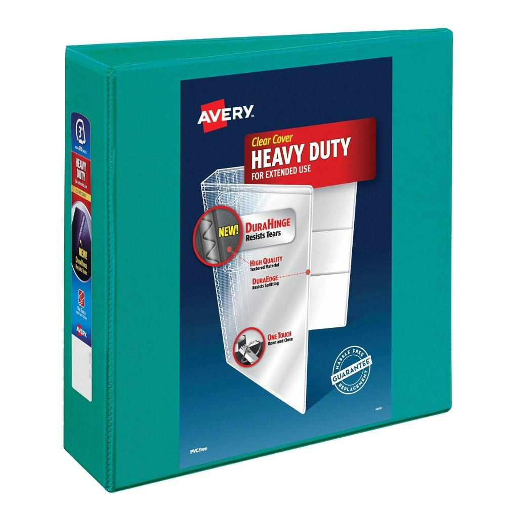 Avery 3-inch Heavy Duty EZD View Binder 670-Sheet Capacity: $12.99 Avery 3-inch Heavy Duty EZD View Binder 670-Sheet Capacity: $12.99