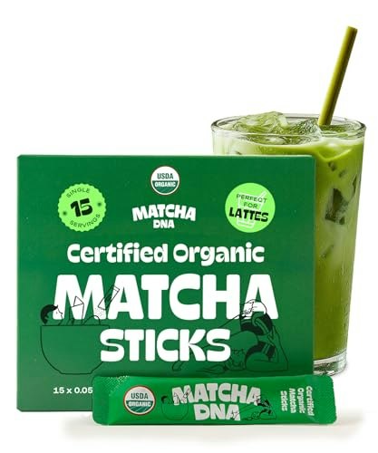 Matcha DNA Organic Matcha Powder Sticks 15-Pack: $6.07