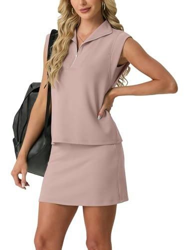 Grecerelle Women's 2-Piece Casual Top and Skirt Short Set: $28.21 Grecerelle Women's 2-Piece Casual Top and Skirt Short Set: $28.21