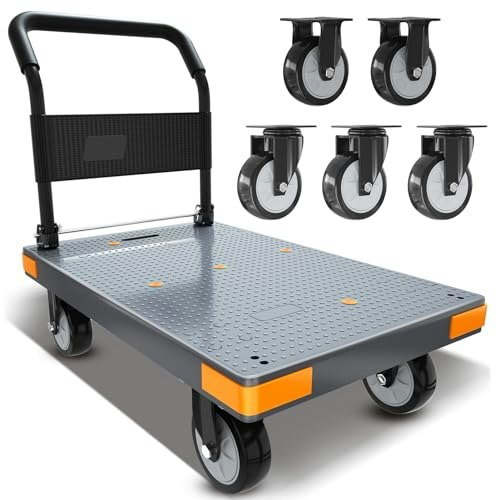 WUD 1,323-lb. Capacity Folding Platform Trolley: $127.99