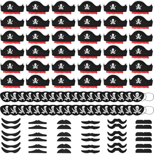Halatool Pirate Party Hat and Accessory 108-Piece Set: $23.99 Halatool Pirate Party Hat and Accessory 108-Piece Set: $23.99