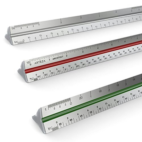 Arteza 12-Inch Triangular Architectural Scale Ruler: $11.99 Arteza 12-Inch Triangular Architectural Scale Ruler: $11.99