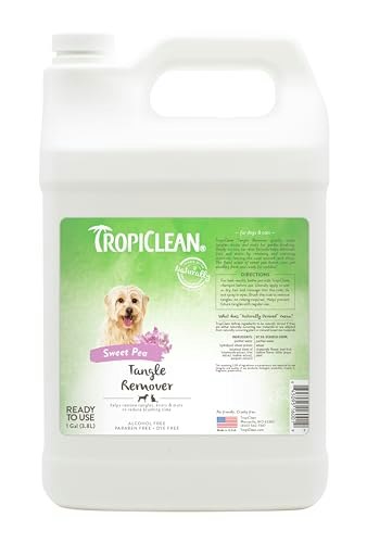 TropiClean Dog Detangler and Leave-in Conditioner 1-Gallon: $55.95 TropiClean Dog Detangler and Leave-in Conditioner 1-Gallon: $55.95