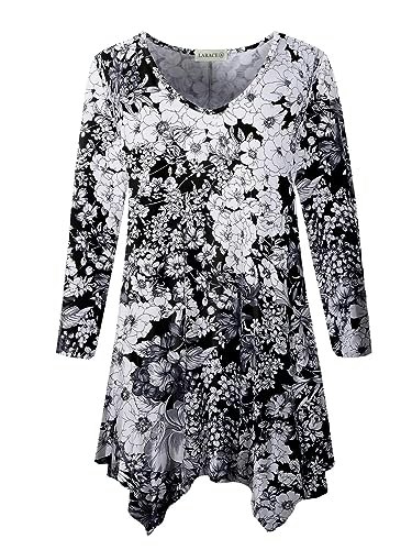 Larace Plus Size V-Neck 3/4 Sleeve Tunic Top: $18.99 Larace Plus Size V-Neck 3/4 Sleeve Tunic Top: $18.99