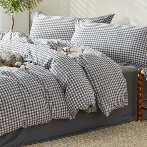 Saphreas Queen Gingham Duvet Cover Set: $43.22 Saphreas Queen Gingham Duvet Cover Set: $43.22