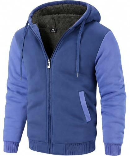 Zity Men's Sherpa-Lined Heavyweight Zip-Up Hoodie: $36.79 Zity Men's Sherpa-Lined Heavyweight Zip-Up Hoodie: $36.79