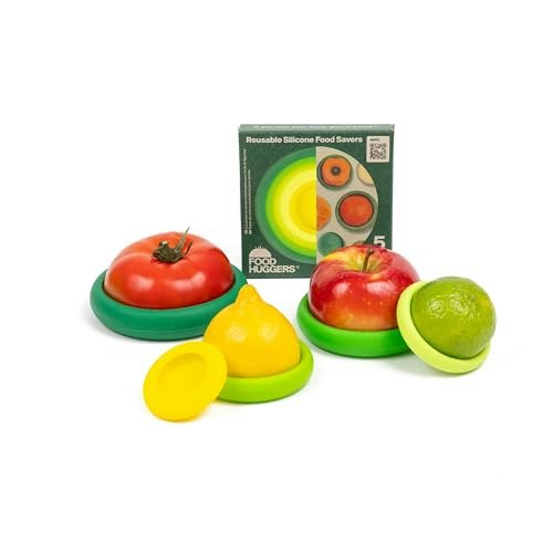 Food Huggers 5-Piece Reusable Silicone Food Savers: $14.39 Food Huggers 5-Piece Reusable Silicone Food Savers: $14.39