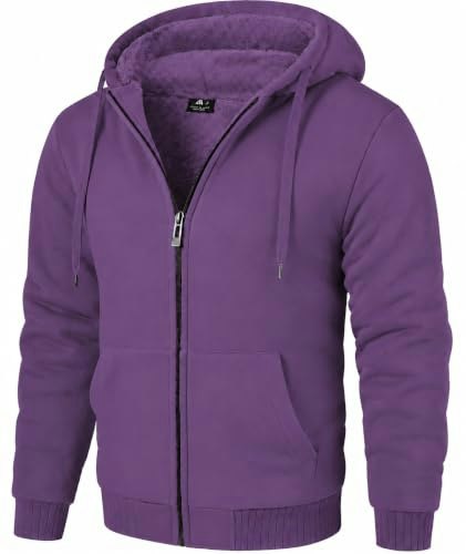 Zity Men's Sherpa-Lined Heavyweight Zip-Up Hoodie: $36.79 Zity Men's Sherpa-Lined Heavyweight Zip-Up Hoodie: $36.79