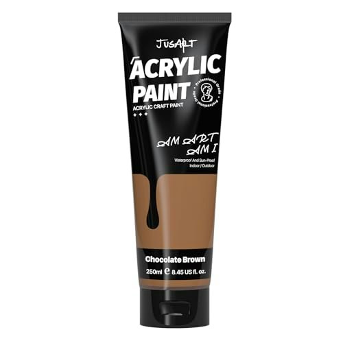 JusArt 250ml Chocolate Brown Acrylic Paint: $5.49 JusArt 250ml Chocolate Brown Acrylic Paint: $5.49