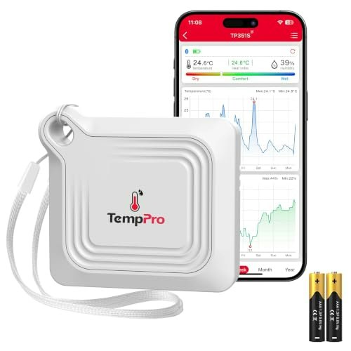 TempPro Bluetooth Temperature and Humidity Sensor: $9.49 TempPro Bluetooth Temperature and Humidity Sensor: $9.49
