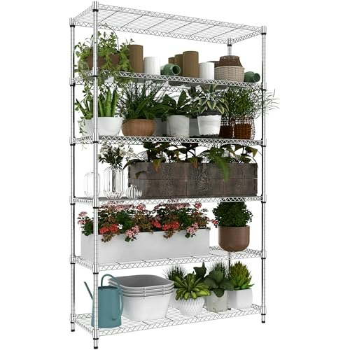 MZG 6-Tier 2,100-lb Capacity Metal Storage Shelving Unit: $183.99 MZG 6-Tier 2,100-lb Capacity Metal Storage Shelving Unit: $183.99