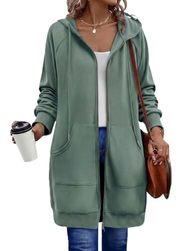 Zeagoo Women's Oversized Fleece Zip-Up Hoodie: $31.99