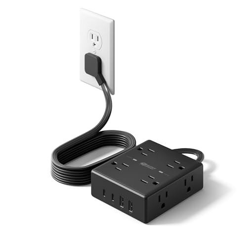 Superdanny 6-Foot Flat Plug Surge Protector Power Strip: $13.29 Superdanny 6-Foot Flat Plug Surge Protector Power Strip: $13.29