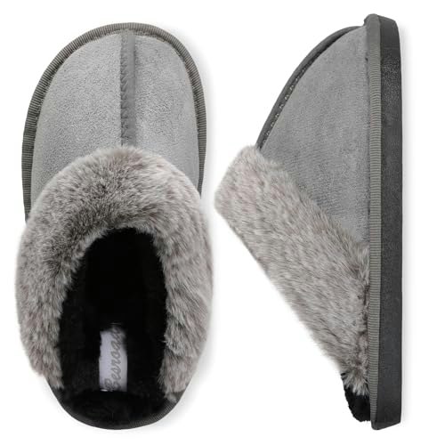 Besroad Kids' Faux Fur Memory Foam Slippers: $19.74