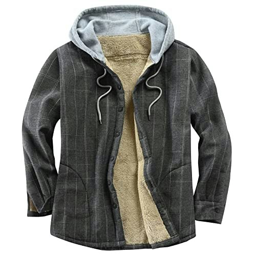 Derbars Men's Fleece-Lined Plaid Flannel Shirt Jacket: $29.59 Derbars Men's Fleece-Lined Plaid Flannel Shirt Jacket: $29.59