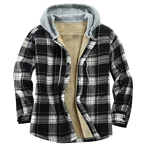 Derbars Men's Fleece-Lined Plaid Flannel Shirt Jacket: $29.59 Derbars Men's Fleece-Lined Plaid Flannel Shirt Jacket: $29.59
