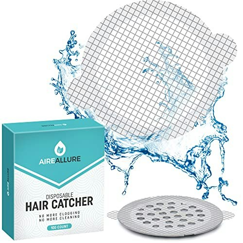 Disposable Shower Drain Hair Catcher Mesh Stickers 100-Pack: $31.99