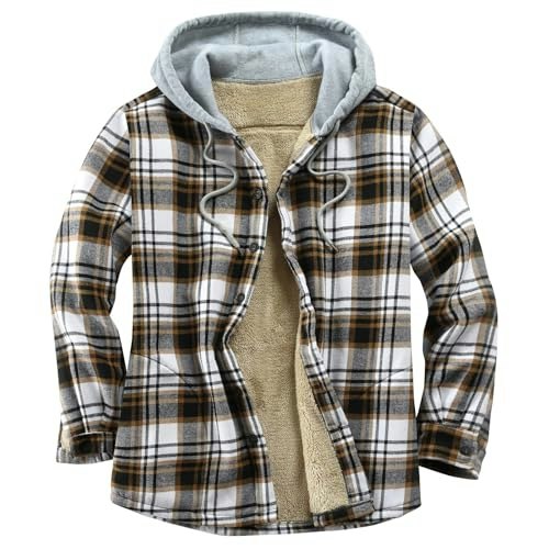 Derbars Men's Cotton Plaid Flannel Shirt Jacket 5XL: $29.59 Derbars Men's Cotton Plaid Flannel Shirt Jacket 5XL: $29.59