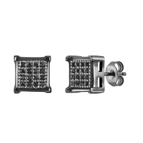 Dazzlingrock Collection 0.10ctw Black Diamond Square Stud Earrings: $65.50 Dazzlingrock Collection 0.10ctw Black Diamond Square Stud Earrings: $65.50