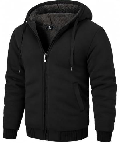 Zity Men's Sherpa-Lined Heavyweight Zip-Up Hoodie: $28.49 Zity Men's Sherpa-Lined Heavyweight Zip-Up Hoodie: $28.49