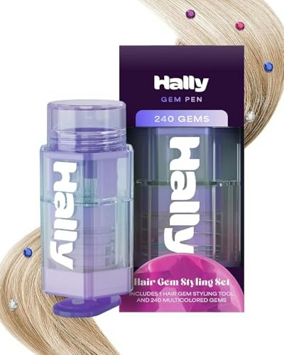 Hally Hair Gem Pen Kit with 240 Stick-On Gems: $27.99 Hally Hair Gem Pen Kit with 240 Stick-On Gems: $27.99