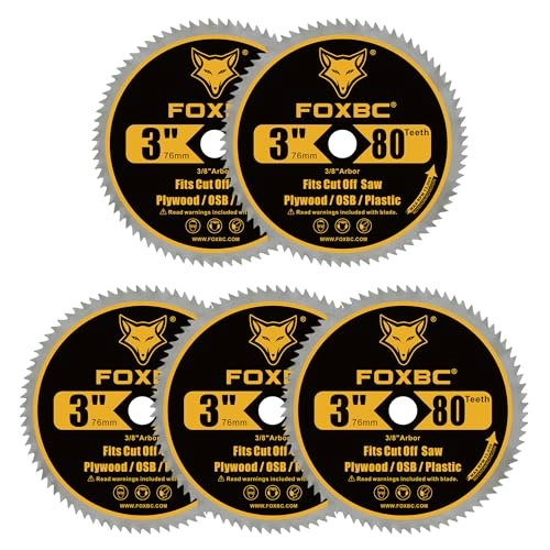 Foxbc 3-Inch 80T Circular Saw Blade 5-Pack: $13.59 Foxbc 3-Inch 80T Circular Saw Blade 5-Pack: $13.59