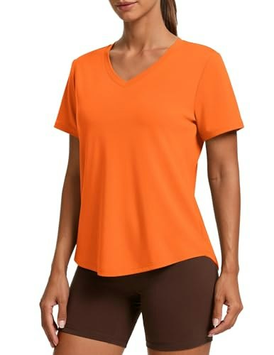 Pinspark Women's Quick-Dry V-Neck Workout Shirt: $11.99 Pinspark Women's Quick-Dry V-Neck Workout Shirt: $11.99