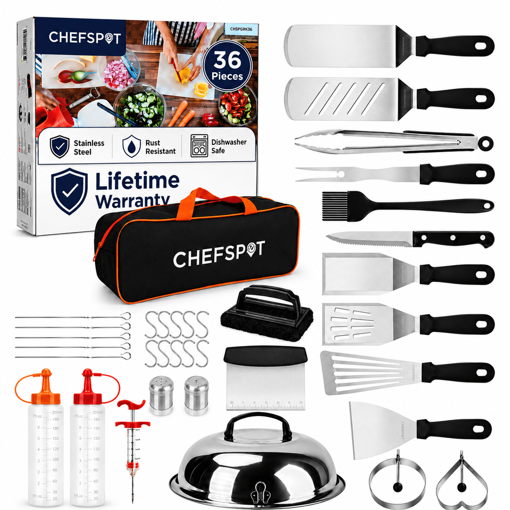 Chefspot 36-Piece Griddle Accessory Kit: $29.69 Chefspot 36-Piece Griddle Accessory Kit: $29.69