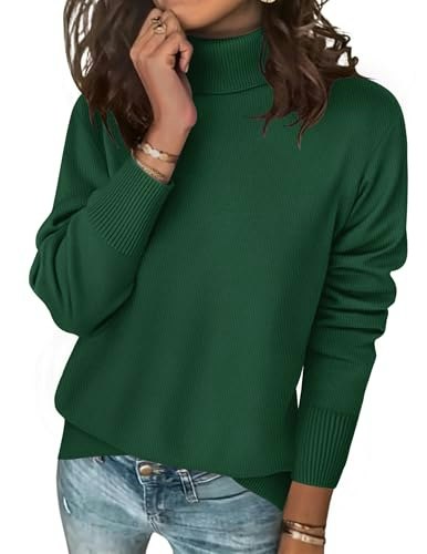 Zeagoo Women's Turtleneck Knit Pullover Sweater: $27.29