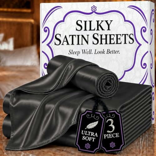 Decolure Twin Satin Sheet 3-Piece Set: $22.36 Decolure Twin Satin Sheet 3-Piece Set: $22.36