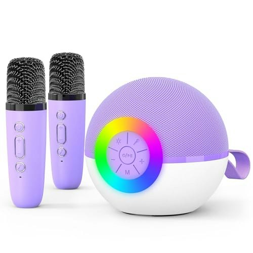 Goopow Mini Karaoke Machine with 2 Microphones: $23.99 Goopow Mini Karaoke Machine with 2 Microphones: $23.99