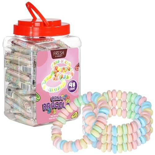 Fresh Finest Candy Bracelets 48-Pack: $11.99