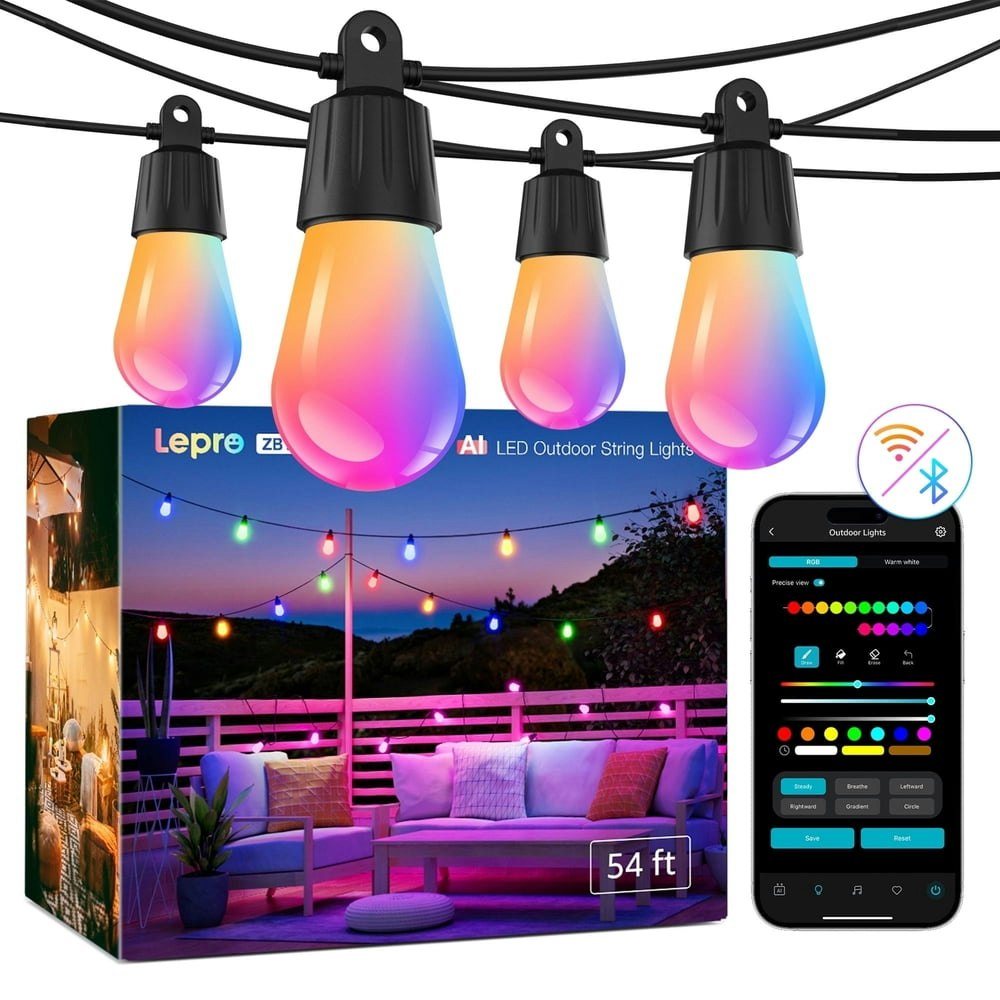 Lepro ZB1 AI Smart Outdoor String Lights: $50.39 Lepro ZB1 AI Smart Outdoor String Lights: $50.39